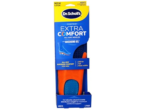 Plantillas Dr. Scholl's Gel Masaje Extra Soporte Hombre 8-14 miniatura 1