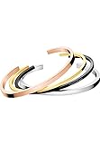 Größe: 62 x 49 mm / 30 mm Calvin Klein Damen-Armreifen Edelstahl KJ7GBF40010M