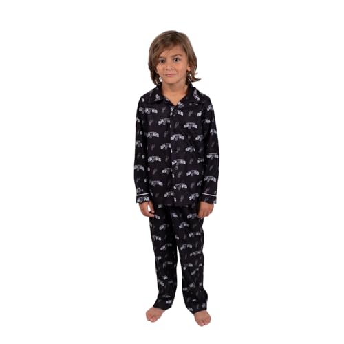 Image of Ultra Game Youth NBA Official 2-Piece Super Soft Button Down Pajamas Set