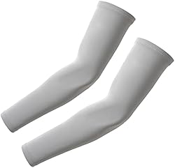 [CUBATTY] アームカバー 冷感 日焼け止め メンズ レディース アームカバー 涼しい サラサラ 無地 吸汗速乾 滑り止め ゴルフ 野球 ランニング スポーツ 作業用 腕カバー