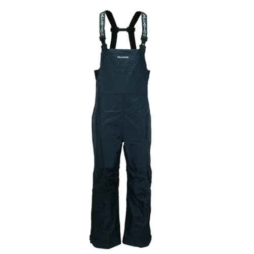 Vallation Outerwear Men's Dark Rain Bib - Black, 2X-Large