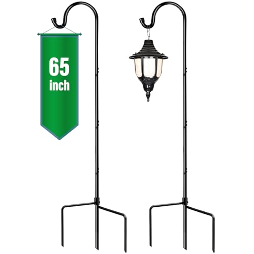 Image of GOFORWILD 2 Pack 65 Inche Adjustable Shepherd Hooks for Outdoor