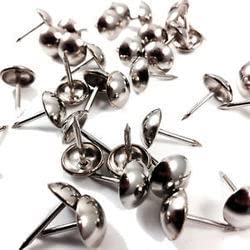 SBE Antique Upholstery Tacks Nails Furniture Decor Silver Stud Pins Thumb Pins, Push Pins for Notice Board/Bulletin Board/Pin up Board Chair Nails Mild Steel Pack of (100)