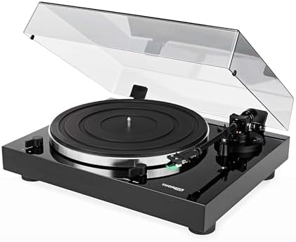TD 202 - Tocadiscos, Color Negro Brillante