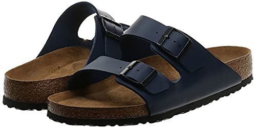 Birkenstock Arizona, Unisex Adult Buckle Shoes, Blue (Blue), 46 EU (Normal), blue, 37 EU Ancho2