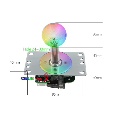 Arcade controller met RGB-knoppen, Raspberry Pi RP2040 encoder, ultra-low latency joystick, PC, Switch, PS3, D-Input - Afbeelding 4
