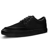 SENSAZIONE DI QUALITÀ CON MATERIALI PREGIATI: Utilizzando pelle o camoscio di qualità, queste Vegan Creeper Sneaker sono di alta qualità e incorporano una robusta suola a piattaforma. Le scarpe Vegan Creeper Sneaker sono costruite per resistere all'usura regolare, garantendo un uso duraturo.