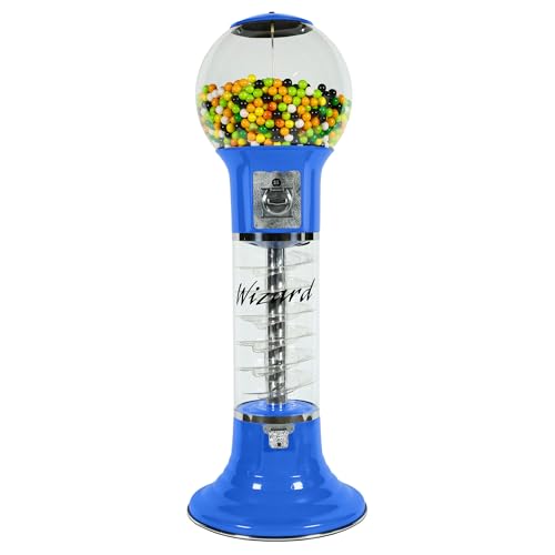 Gumball Machine Original Spiral - 4`10 Height - Set Up for $0.25 - Dispenses 1 Gumballs - Spin & Drop Vending Machines for Kids - Bubble Gum Machine - White product thumbnail 10