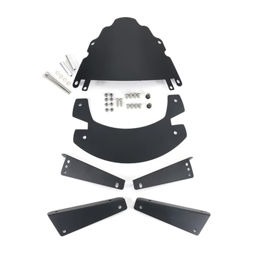 Pare-Brise KLR650 Réglable Évite le Vent sur le Casque avec Panneau Intérieur