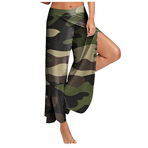 Damen Jogginghose Bequeme Sweathose Dünne mit Schlitz Lang Laufhose Weites...