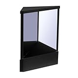 mekkiedi Non-Reversing Mirror Precision True, Vanity Makeup Mirror Non-Magnifying Tabletop Mirrors Real Reflections Beauty Mirror,for Makeup, Hair Styling, Grooming, Facial Correction Black L