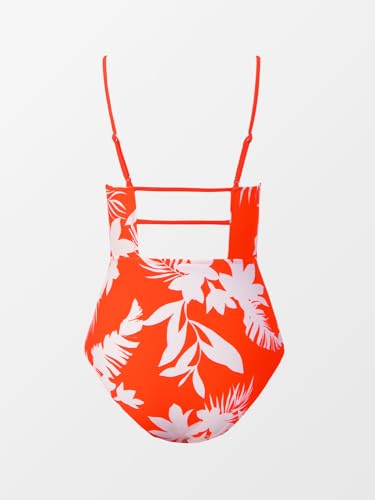 Image of CUPSHE Women Swimsuit One Piece Bathing Suit Square Neck Cutout Back Tummy Control with Adjustable Spaghetti Straps