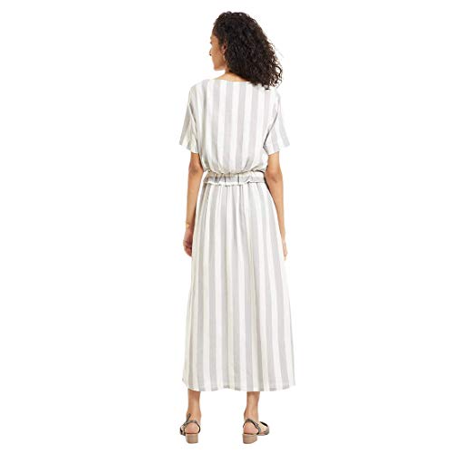 Image of DEEBACO Women's Cotton Sheath Maxi Floral Printed Shrug Dress