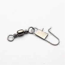Fishing Accessories 4 Size 100pcs/Pack Fishing Connector Pin Bearing Rolling Swivel Snap Fastlock Clips Fishhook Fishing Tackle Accessories Fishing Gear and Equipment