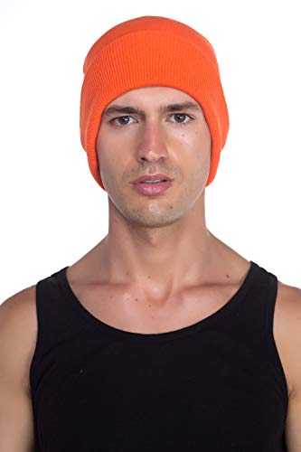 Image of Top Level Beanie Men Women - Unisex Cuffed Plain Skull Knit Hat Cap