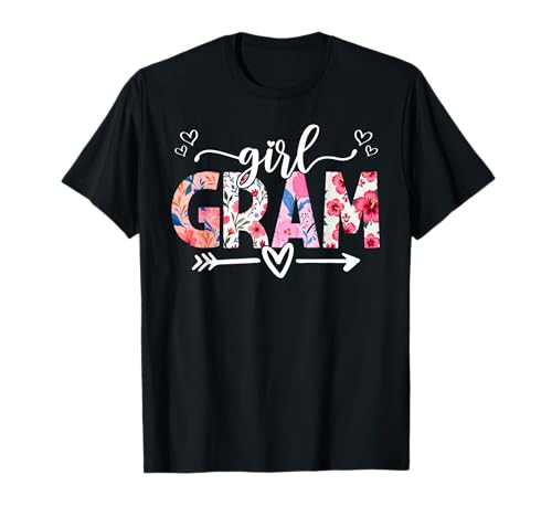 Girl Gram Floral Happy Mother's Day Mommy Girl Women Kid T-Shirt