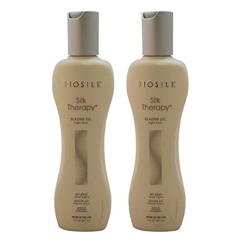 Silk Therapy Glazing Gel by Biosilk for Unisex - 7 oz Gel - (Pack of 2)