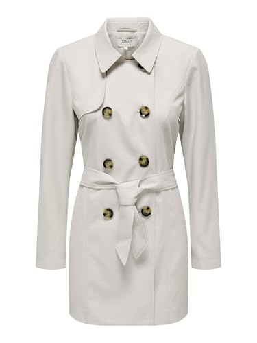 ONLY Femme Onlvalerie Trenchcoat Otw Noos, Beige Clair, M EU
