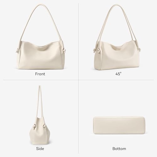 Image of BOSTANTEN Shoulder Bag for Women Pebbled Vegan Leather Purse Soft Handbag