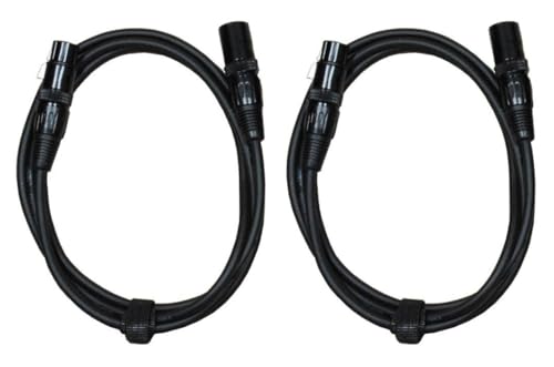 Audio2000s XLR ���� XLR �}�C�N�P�[�u�� (2�{�p�b�N) 6Ft 2Pack
