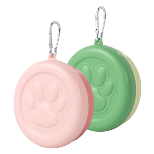 SLSON 2 Stück Hundefütterbox Training, Leckerlitasche für Hunde, Haustierfutter Aufbewahrungsbox, Hundereisen Zubehör