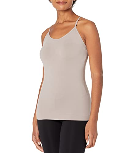 Yummie Womens Non-Shaping Simply Soft Seamless Camisole Cami Shirt, Zinc, Medium Us #TOP4
