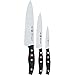 ZWILLING Set de 3 Couteaux (3 pièces: Couteau à Larder/Garnir, Couteau à Viande, Couteau de Chef), Acier Inoxydable, Manche Noir, série Twin Pollux