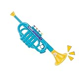 Kids Trumpet Toy - Realistic Fun Educational | Pretend-Play Preschool Music Toy - for Christmas New Year Traveling Kindergarten School Girls Children