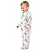 Emelivor Seal Hat White Baby Newborn One-Piece Pajamas Footie Long Sleeve Romper Pjs for Girls Boys