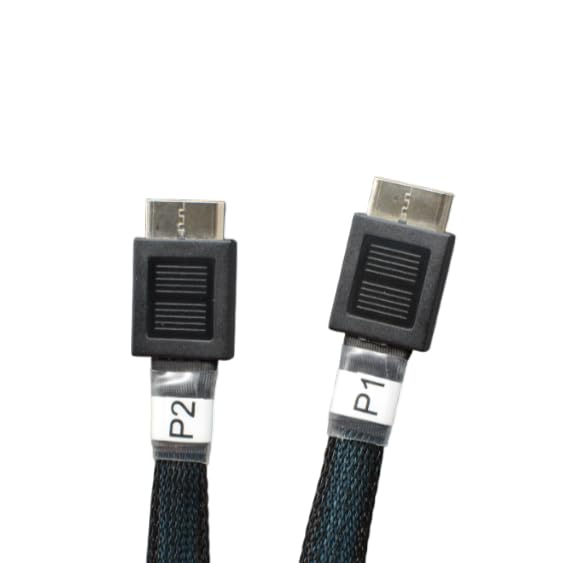 Areca SlimSAS 8i to Dual OCuLink 4i, SFF-8654 8i to 2*SFF-8611 4i - 0.75M