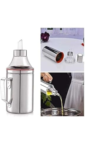 Image of Chef Pour Elite - for a premium kitchen vibe Oil Dispenser 1 Litre - Leak Proof Glass Bottle with Handle | Kitchen Oil Container for Cooking, Olive Oil, Vinegar | Easy Pour Design