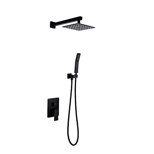 Douche de douche à pluie encastrée résolvant les problèmes de calcaire et de place
