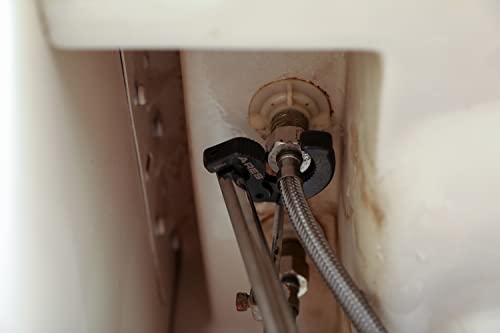 image for ARES 33004-11-Inch Basin Wrench with Adjustable Jaw - Jaw Adjusts from