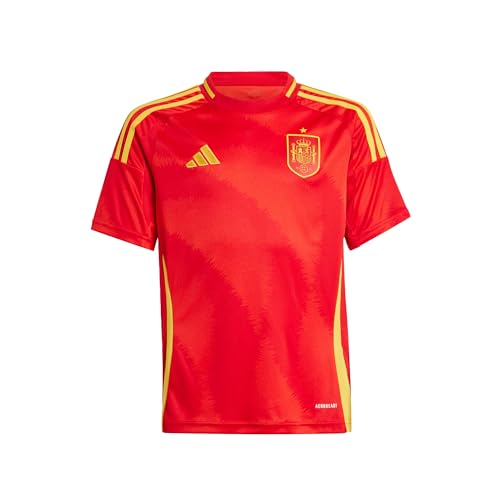 アディダス adidas スペイン代表 24 ホームユニフォーム キッズ ジュニア サッカー レプリカウェア 24SS (KOW92-IP9351) IP9351(スカーレット) 140