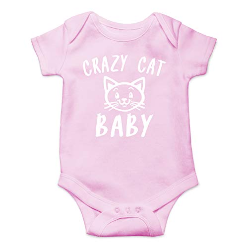 Image of Cute Kitten Crazy Cat Baby - Funny Baby Essentials Bodysuit- Newborn Girl Clothes Boy Outfits