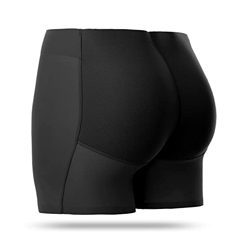 OUMIFA Culotte Hanche Femmes Fausses Fesses Culottes sous-vêtements sans Soudure Contrôle du Ventre Shaper Shaper Fake Ass Lift Slips Butt Push Up Culotte (Color : 222 Black, Taille : 1pc) Cover