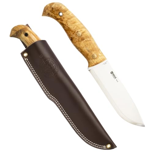 HELLE Knives Nord - Heavy-Duty Full-Tang Bushcraft Knife for Wilderness Survival Chopping & Game Processing (5.79 14C28N Steel Blade)