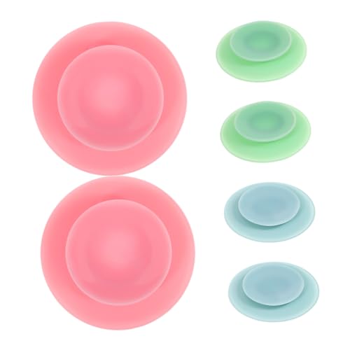 SUPVOX Elderly Tableware Sucker Children's Silicone Dinner Plate Portable Plate Sucker Suction Mat for Baby Dish Suction Pads