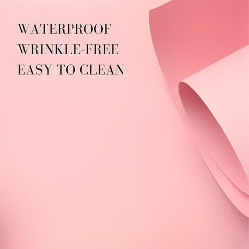Image of SMILEDRIVE Photography Background Sheets, 60 x 120 cm, Pink & White | Waterproof, Wrinklefree, PVC Material