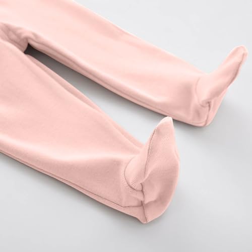 Baby Soft Cotton Pants with Feet Toddler Boys Girls Fashion Comfortable Solid Color Home Sports Casual Pants3