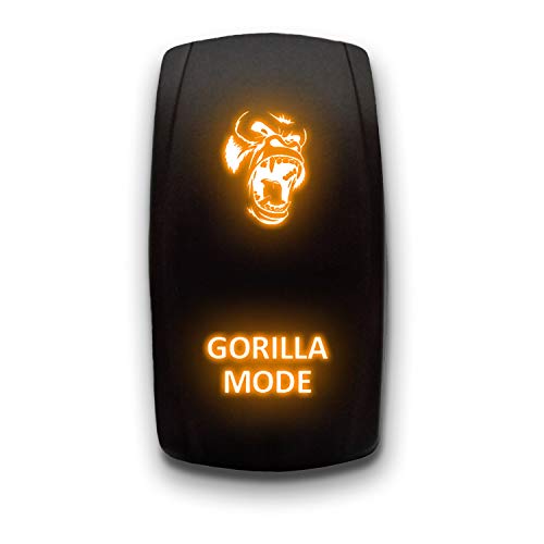 Interrupteur à bascule Stark 5 broches Orange Gorilla Mode 20A 12V ON/OFF auto marine