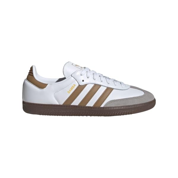 adidas FTWWHT/BRNDES/CGRANI Men's Samba OG FTWR whiteBrown Desert/Clear Granite 13 US, Wide