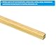 PATIKIL 1/5 x 1/5 x 16 C36000 Messing Vierkantstange, 2 Stück Massiv Vierkantstange für Handwerk, Wartung, Elektro- und Architekturdekoration, Messing