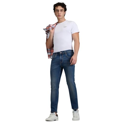 Image of Pepe Jeans Men's Jeans | Slim Fit | Mid Rise | Stretchable