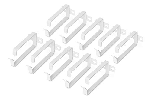 Guide-câbles DIGITUS 44x100 mm gris pour armoire réseau 19 pouces paquet de 10 pièces