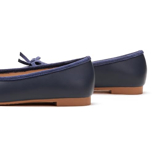 Image of C.Paravano Ballet Flats | Square Toe Shoes | Bow Slip Ons | Ballet Shoes for Women | Dressy Flats for Women