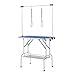 VEVOR Pet Grooming Table, 36 x 24 Inch with 2 Height Adjustable Arms, 330LBS Static Weight Capacity, Foldable Dog Groom Station with No-Sit Haunch Holder with Grooming Loop, for Medium and Small Dogs