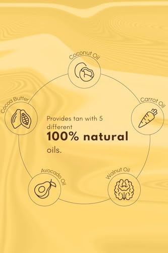 Image of Bade Natural Tanning Oil - Moisturizing Sun Oil with Coconut, Avocado & Cocoa Oils - Nourishes Skin & Enhances Natural Glow - Reef-Safe, Non-SPF Tanning Oil for All Skin Types, 3.4 oz