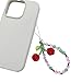 Misright Sweet Beaded Cherry Charm Pendant Chain Phone Straps Keychain Strap Bag Decoration Lanyards Keychain Accessories