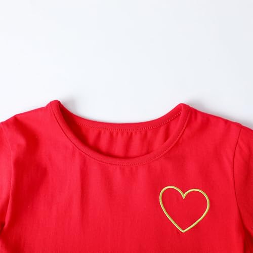 Image of Girl Long Sleeve Dress Ruffle Rainbow Color Block Cotton Casual Tiered Pleated Twirly Dress